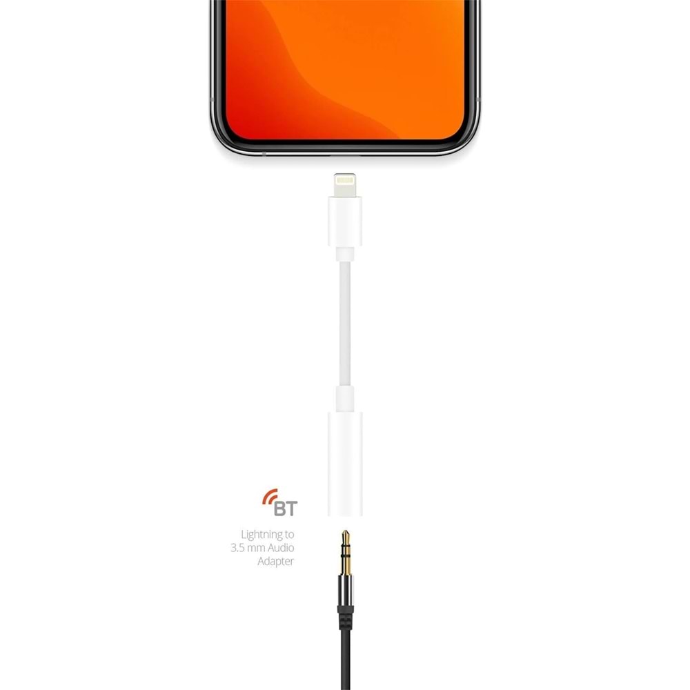 Powerway AC02 Lightning Uyumlu Bluetooth Kulaklık Çevirici Iphone Ipad 3.5mm Aux Dönüştürücü
