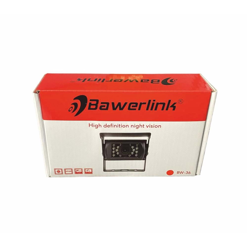 Bawerlink-BW-36 Kamyon İş Makinesi Arka Büyük Kasa Gece Görüşlü Kamera