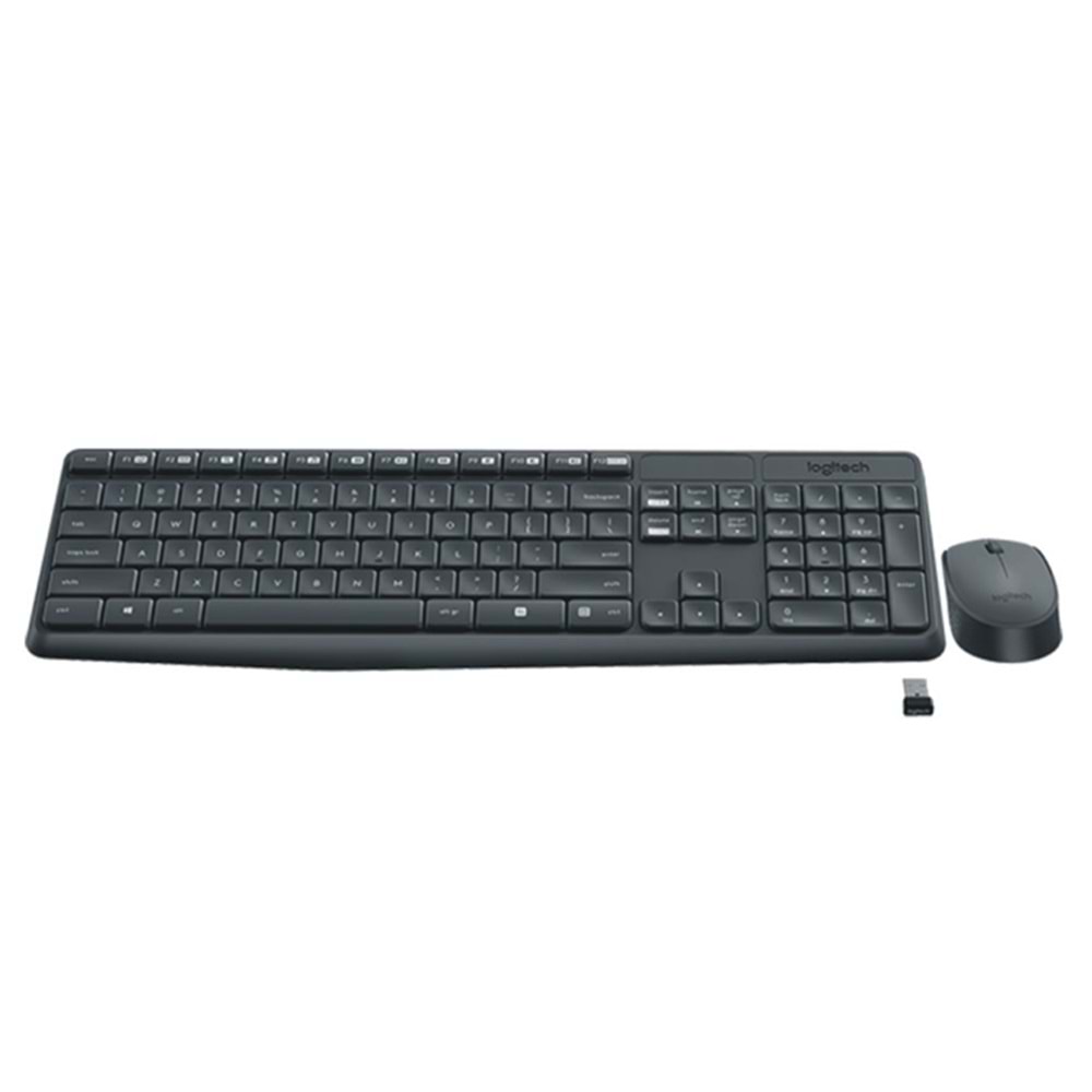 Logitech MK235 Kablosuz Klavye Mouse Set (Q TR)