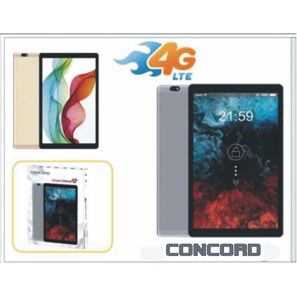 Concord C-754 10.1 İnç Ips Ekran 8 Cero 128 Gb Rem 4 Gb Hafıza Tablet