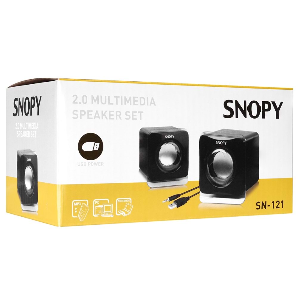Snopy SN-121 2.0 Siyah Usb Speaker Hoparlör