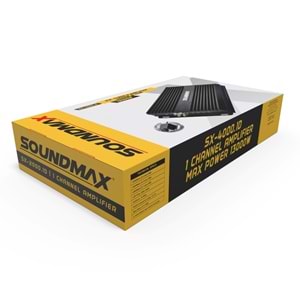 Soundmax SX-4000.1D 13000 Watt 1 Kanal Class D Oto Anfi Mono